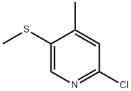 Pyridine, 2-chloro-4-methyl-5-(methylthio)- 구조식 이미지