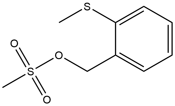 Benzenemethanol, 2-(methylthio)-, 1-methanesulfonate Structure