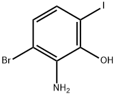 2-Amino-3-bromo-6-iodophenol Structure