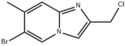 6-bromo-2-(chloromethyl)-7-methylimidazo[1,2-a]pyridine Structure