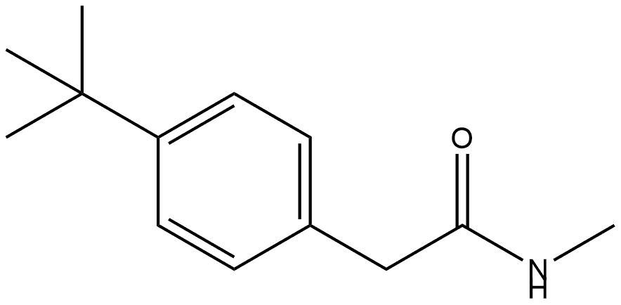 4-(1,1-Dimethylethyl)-N-methylbenzeneacetamide 구조식 이미지