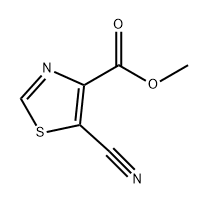 4-Thiazolecarboxylic acid, 5-cyano-, methyl ester Structure