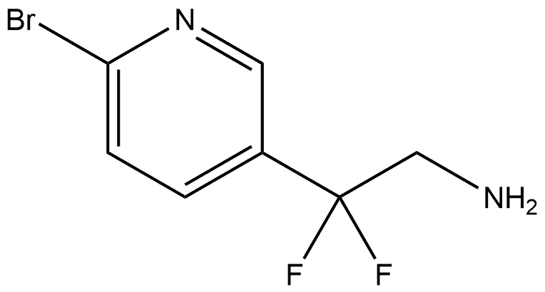 6-Bromo-β,β-difluoro-3-pyridineethanamine Structure
