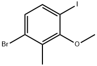 3-Bromo-6-iodo-2-methylanisole Structure