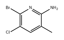 2-Pyridinamine, 6-bromo-5-chloro-3-methyl- 구조식 이미지