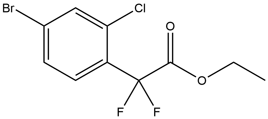 Ethyl 4-bromo-2-chloro-α,α-difluorobenzeneacetate Structure