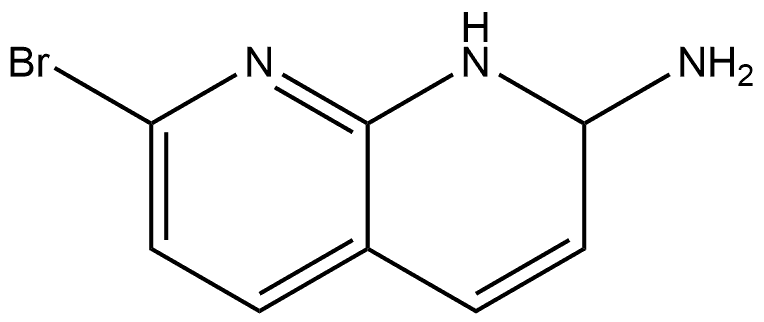 7-Bromo-1,2-dihydro-[1,8]naphthyridin-2-ylamine Structure