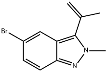 5-Bromo-2-methyl-3-(1-methylethenyl)-2H-indazole Structure