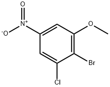 2-bromo-1-chloro-3-methoxy-5-nitrobenzene Structure