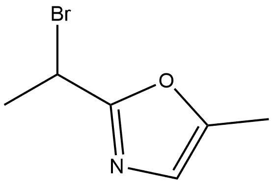 2-(1-bromoethyl)-5-methyl-1,3-oxazole Structure