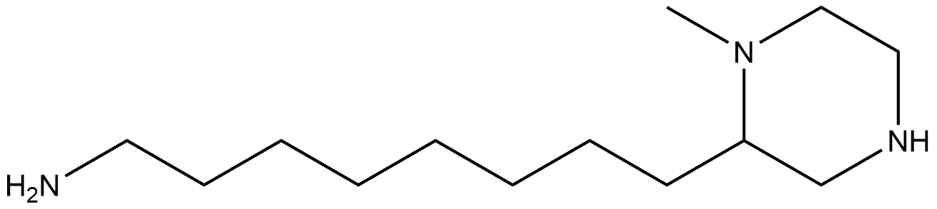 1-Methyl-2-piperazineoctanamine Structure