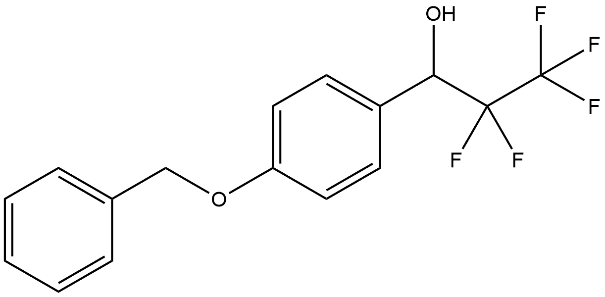 α-(1,1,2,2,2-Pentafluoroethyl)-4-(phenylmethoxy)benzenemethanol Structure