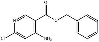 Benzyl 4-amino-6-chloronicotinate 구조식 이미지
