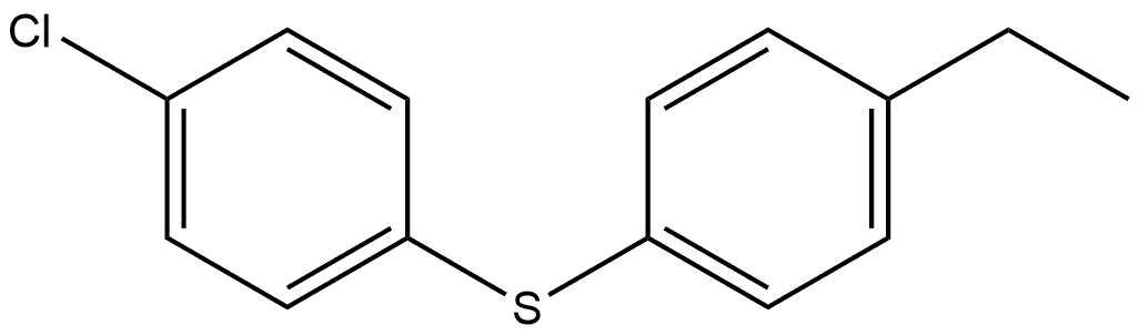 Benzene, 1-chloro-4-[(4-ethylphenyl)thio]- Structure