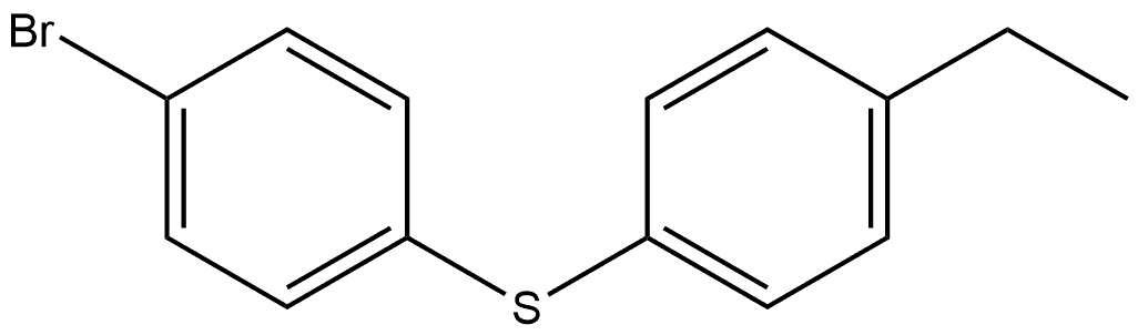 Benzene, 1-bromo-4-[(4-ethylphenyl)thio]- Structure