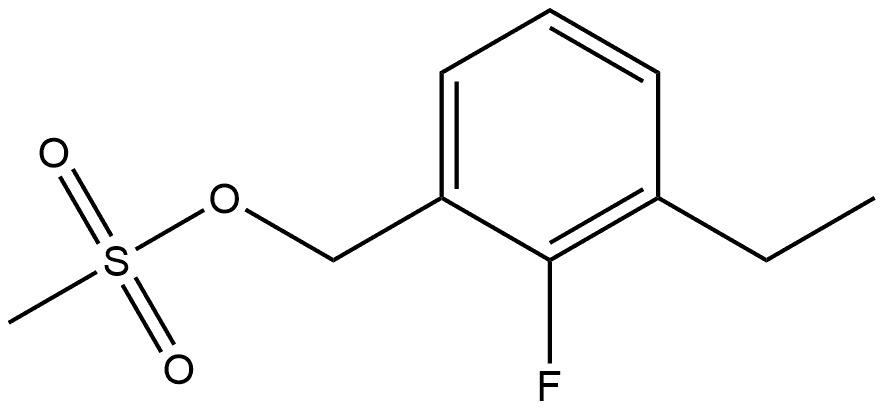 Benzenemethanol, 3-ethyl-2-fluoro-, 1-methanesulfonate Structure