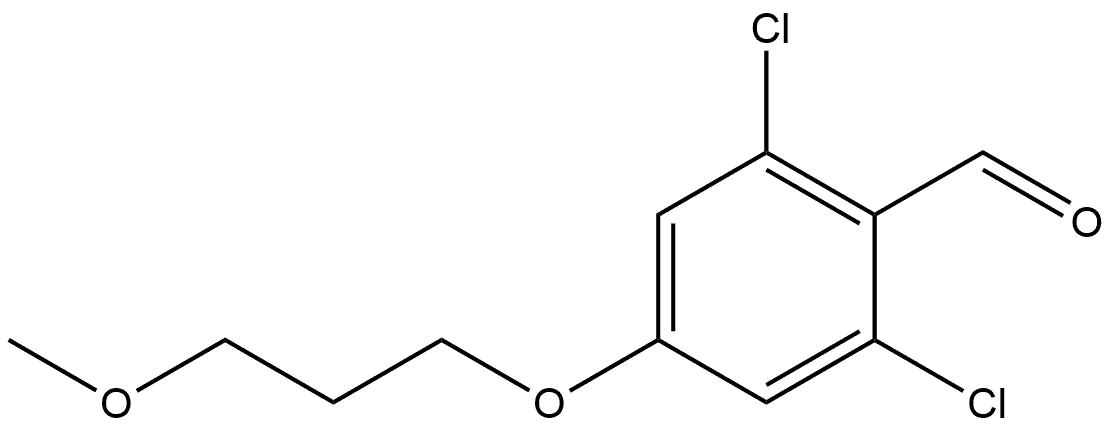 2,6-Dichloro-4-(3-methoxypropoxy)benzaldehyde Structure