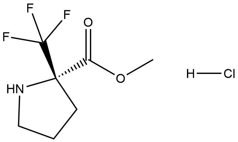 methyl 2-(trifluoromethyl)pyrrolidine-2-carboxylate hydrochloride Structure