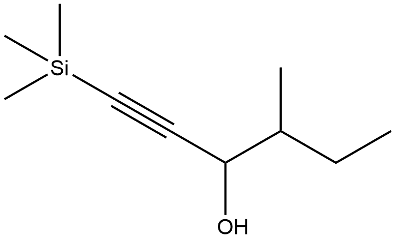 4-Methyl-1-(trimethylsilyl)-1-hexyn-3-ol Structure