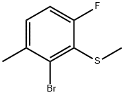 (2-Bromo-6-fluoro-3-methylphenyl)(methyl)sulfane Structure