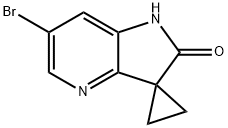 Spiro[cyclopropane-1,3'-[3H]pyrrolo[3,2-b]pyridin]-2'(1'H)-one, 6'-bromo- Structure