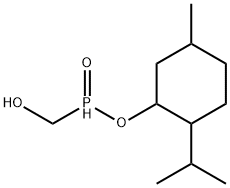 (Rp)-Hydroxymethylphosphonic acid [(-)-(1R,2S,2R)-2-i-propyl-5-methylcyclohexanol]ester Structure