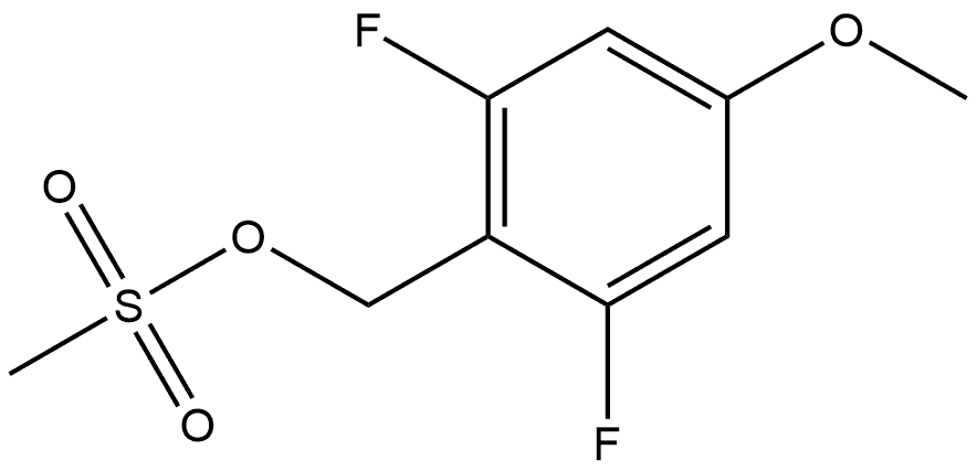 Benzenemethanol, 2,6-difluoro-4-methoxy-, 1-methanesulfonate Structure