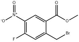 Benzoic acid, 2-(bromomethyl)-4-fluoro-5-nitro-, methyl ester Structure