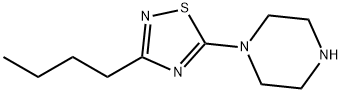 1-(3-Butyl-1,2,4-thiadiazol-5-yl)piperazine Structure