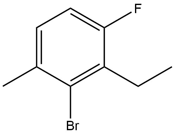 2-Bromo-3-ethyl-4-fluoro-1-methylbenzene Structure