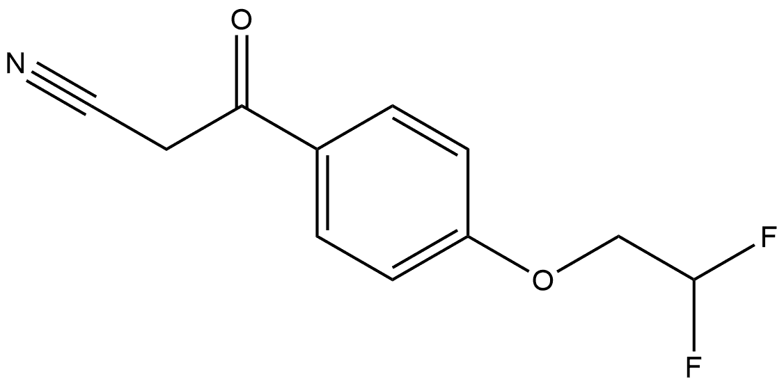 4-(2,2-Difluoroethoxy)benzoylacetonitrile Structure