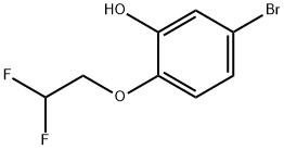 5-Bromo-2-(2,2-difluoroethoxy)phenol 구조식 이미지