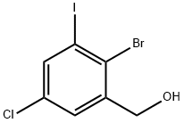 2-Bromo-5-chloro-3-iodobenzyl alcohol Structure