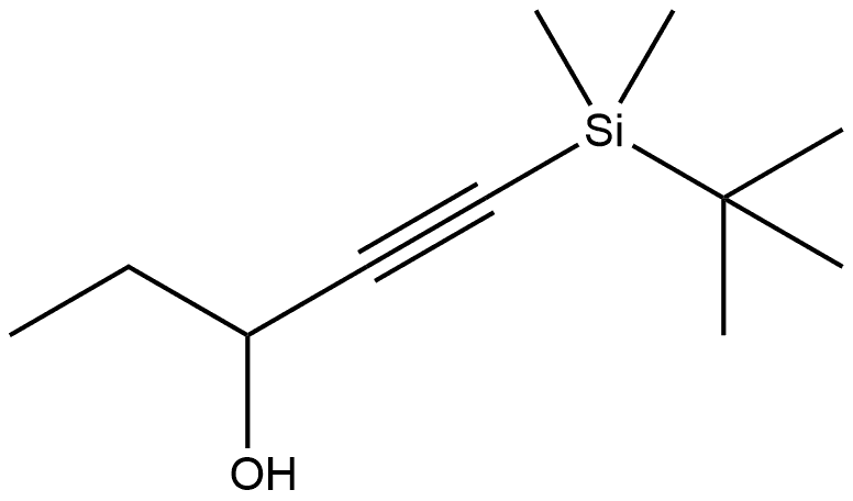 1-[(1,1-Dimethylethyl)dimethylsilyl]-1-pentyn-3-ol Structure