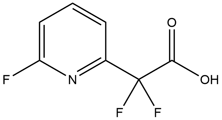 2,2-difluoro-2-(6-fluoropyridin-2-yl)acetic acid Structure