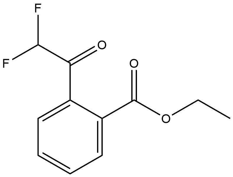 Ethyl 2-(2,2-difluoroacetyl)benzoate Structure