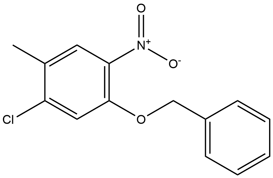 1-(benzyloxy)-5-chloro-4-methyl-2-nitrobenzene Structure