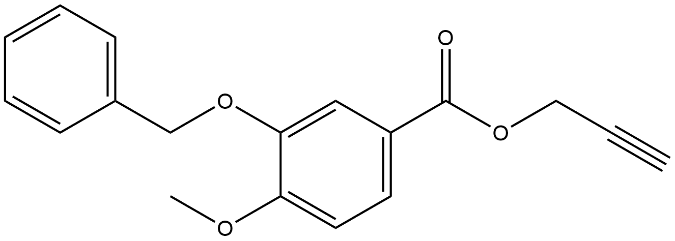 2-Propyn-1-yl 4-methoxy-3-(phenylmethoxy)benzoate Structure