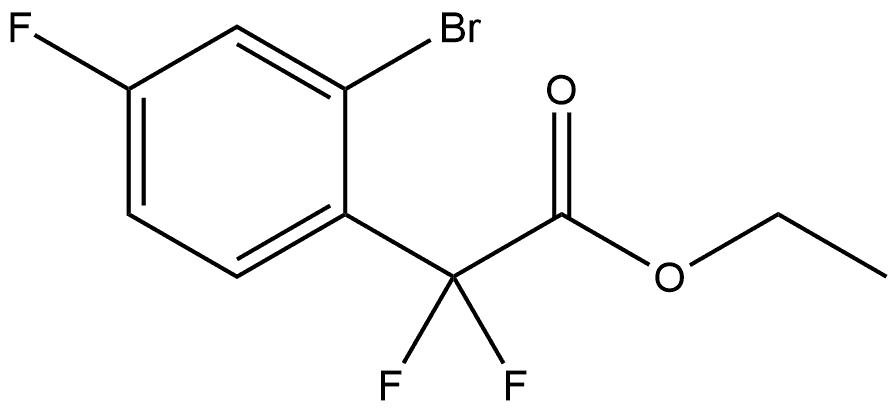 Ethyl 2-bromo-α,α,4-trifluorobenzeneacetate Structure