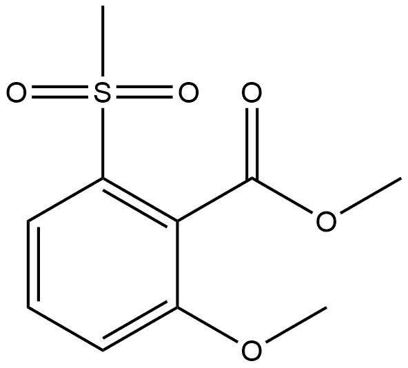 Methyl 2-methoxy-6-(methylsulfonyl)benzoate Structure