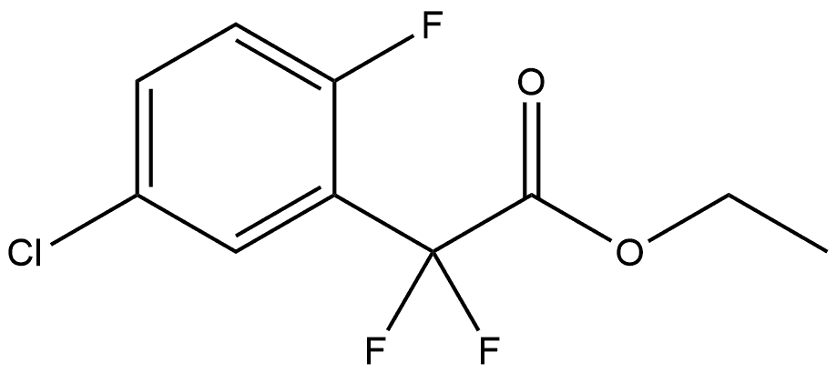 Ethyl 5-chloro-α,α,2-trifluorobenzeneacetate Structure