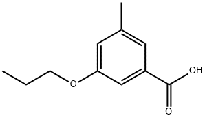 3-Methyl-5-propoxy-benzoic acid Structure