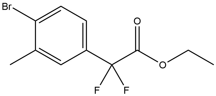 Ethyl 4-bromo-α,α-difluoro-3-methylbenzeneacetate 구조식 이미지