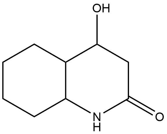 Octahydro-4-hydroxy-2(1H)-quinolinone Structure