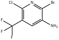 3-Pyridinamine, 2-bromo-6-chloro-5-(trifluoromethyl)- 구조식 이미지