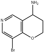 2H-Pyrano[3,2-c]pyridin-4-amine, 8-bromo-3,4-dihydro- Structure