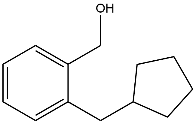 2-(Cyclopentylmethyl)benzenemethanol Structure