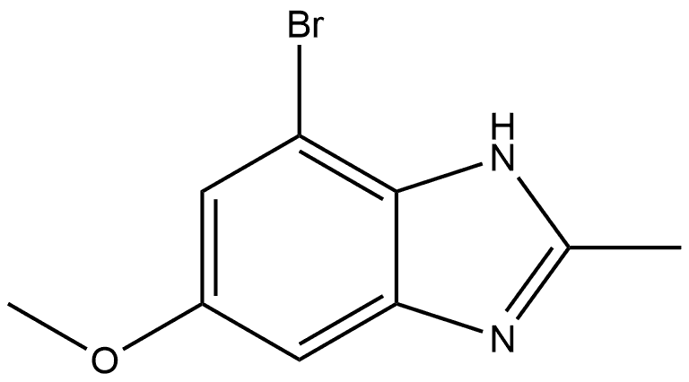 4-bromo-6-methoxy-2-methyl-1H-benzo[d]imidazole Structure