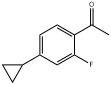 1-(4-cyclopropyl-2-fluorophenyl)ethanone 구조식 이미지