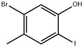 5-Bromo-2-iodo-4-methylphenol Structure